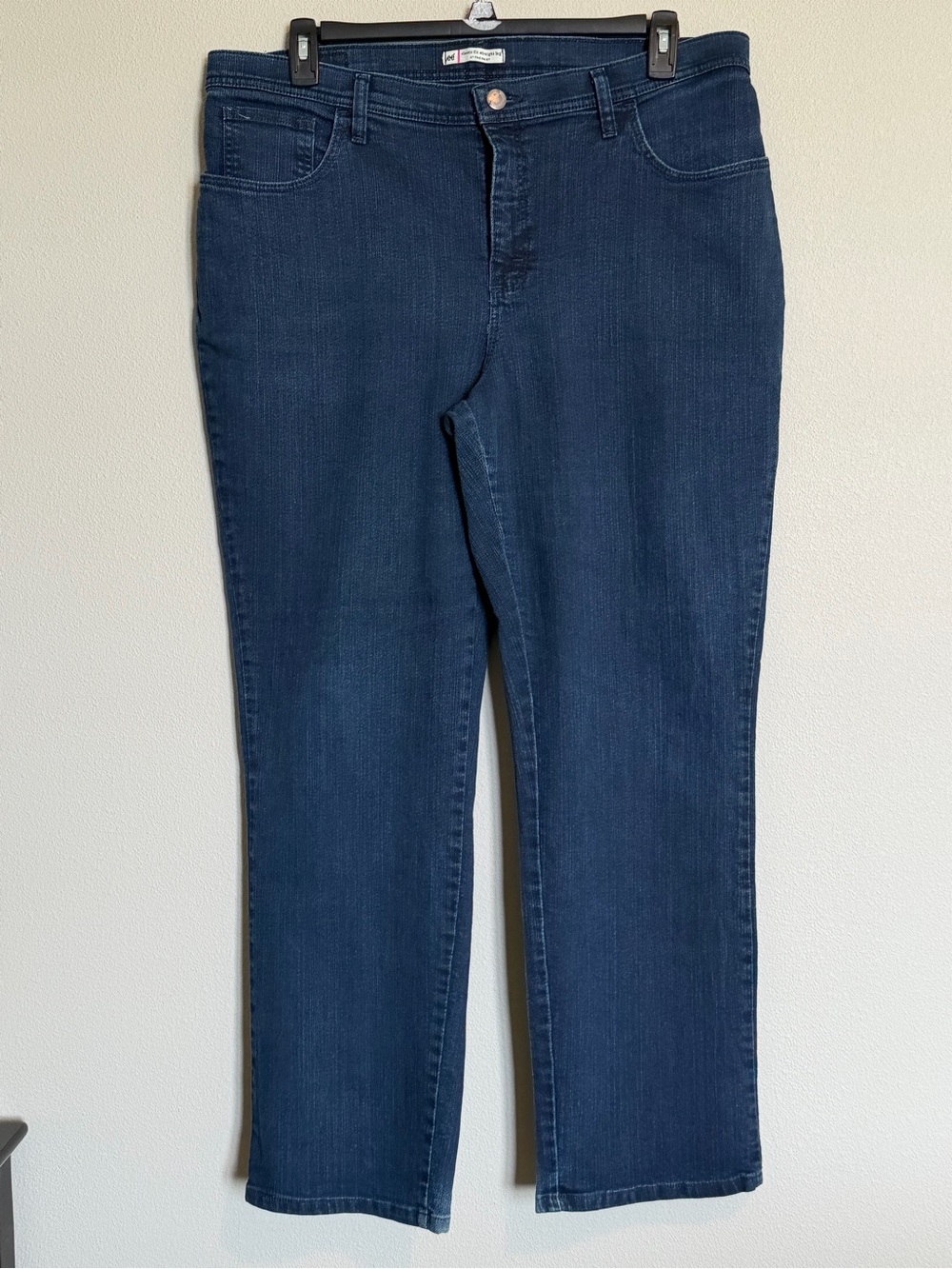 Lee Straight-Leg Jeans in Dark Blue